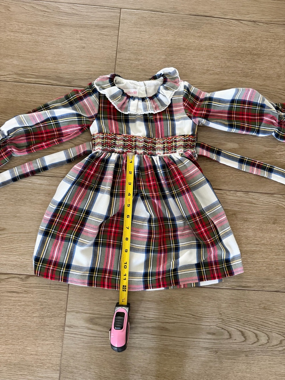 Vintage Bonnie Jean Red, Blue, White Plaid Dress 3t - Picture 2 of 6